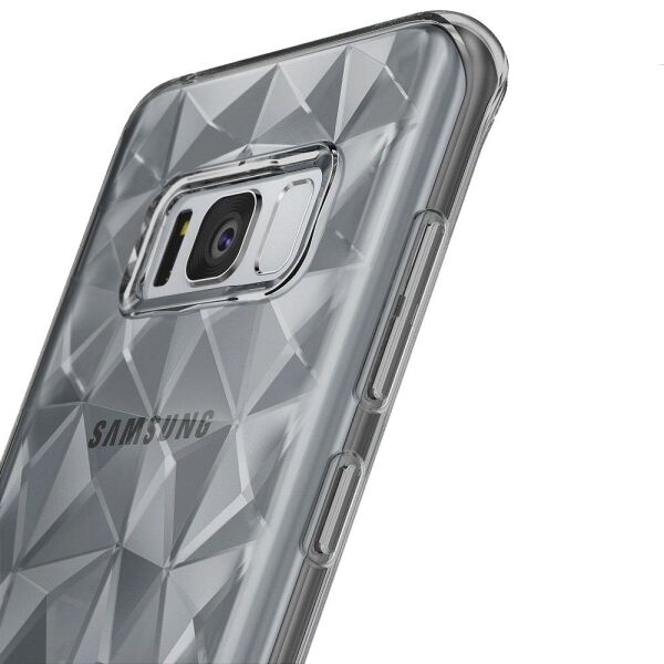 Ringke Air Prism 3D Elmas Yansıması Galaxy S8 ile Uyumlu Kılıf Smoke Black