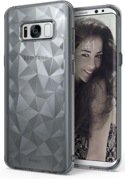 Ringke Air Prism 3D Elmas Yansıması Galaxy S8 ile Uyumlu Kılıf Smoke Black
