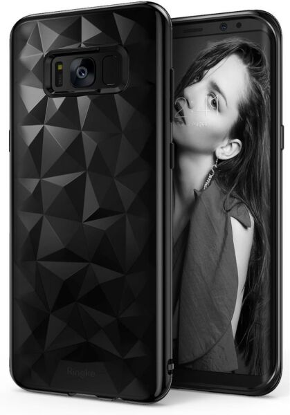 Ringke Air Prism 3D Elmas Yansıması Galaxy S8 Plus ile Uyumlu Kılıf Ink Black