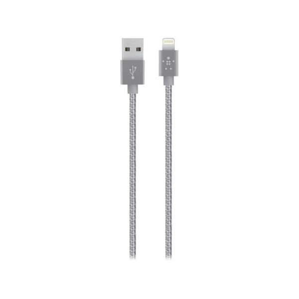 Belkin F8J144BT04-GRY Premium 1.2M Lightning To USB Uzay Grisi