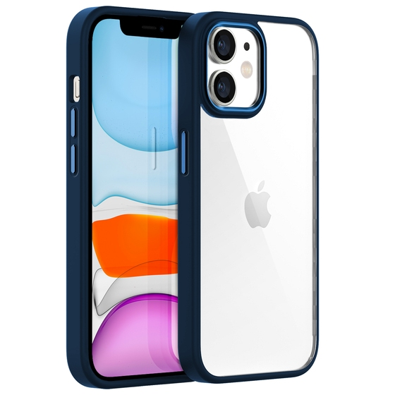 Buff iPhone 11 New ile Uyumlu Air Bumper Kılıf Blue