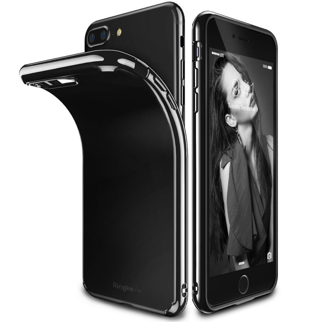 Ringke Air İphone 7 Plus ile Uyumlu Kılıf Ink Black Ultra Hafif Esnek İnce