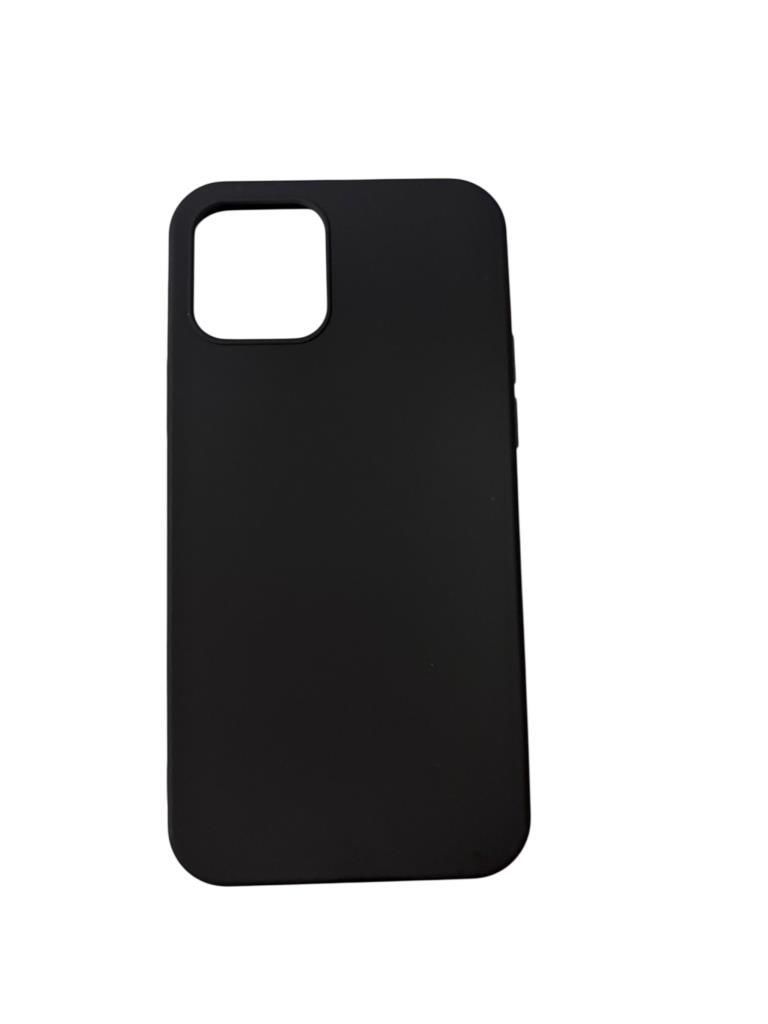 iPhone 12 ile Uyumlu Cappy Silikon Kılıf Siyah