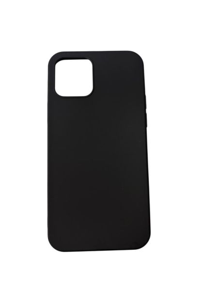 iPhone 12 ile Uyumlu Cappy Silikon Kılıf Siyah