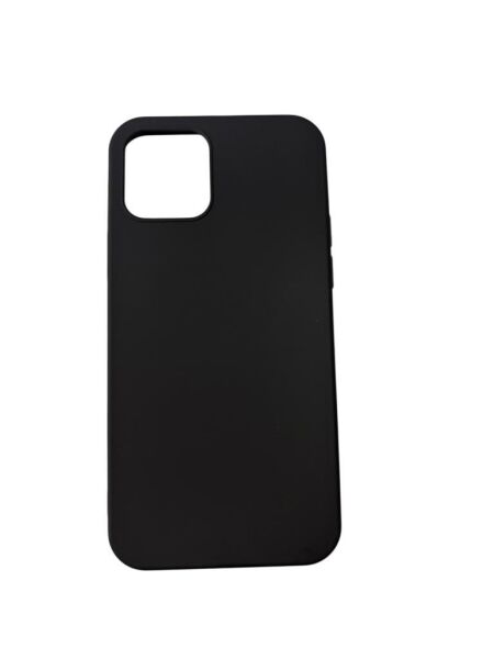 iPhone 12 ile Uyumlu Cappy Silikon Kılıf Siyah
