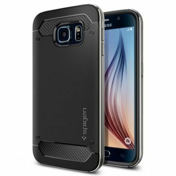 Spigen Galaxy S6 ile Uyumlu Kılıf Neo Hybrid Metal Gun Metal