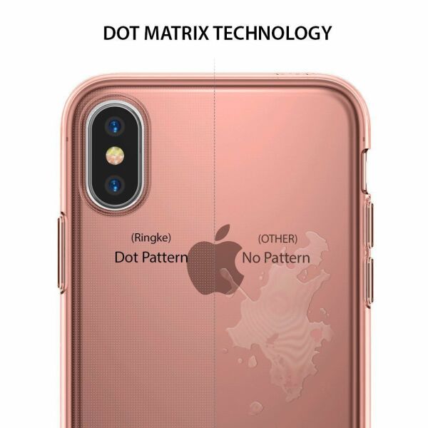 Ringke Air iPhone X ile Uyumlu KIlıf Rose Gold 1.04 mm