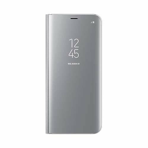 Galaxy S8 Plus ile Uyumlu Clear View Cover Kılıf Gri EF-ZG955CSEGWW