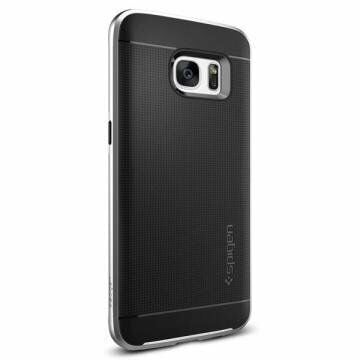 Spigen Galaxy S7 Edge ile Uyumlu Kılıf Neo Hybrid Satin Silver