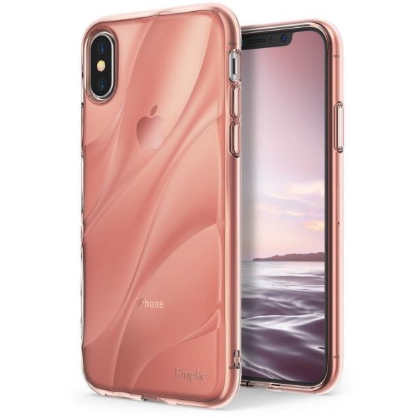 Ringke Flow iPhone X ile Uyumlu KIlıf Rose Gold