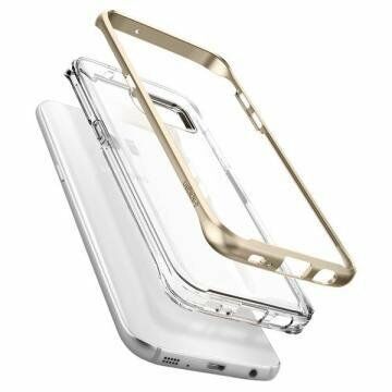 Spigen Galaxy S7 Edge ile Uyumlu Kılıf Neo Hybrid Crystal Champagne Gold
