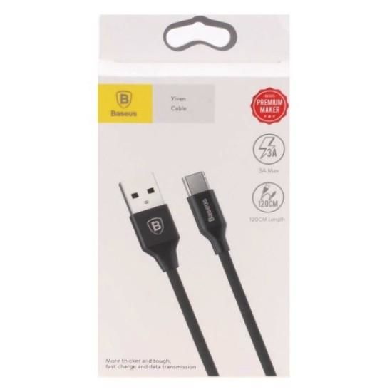 Baseus Yiven Type C Kablo 3A 120 cm Siyah