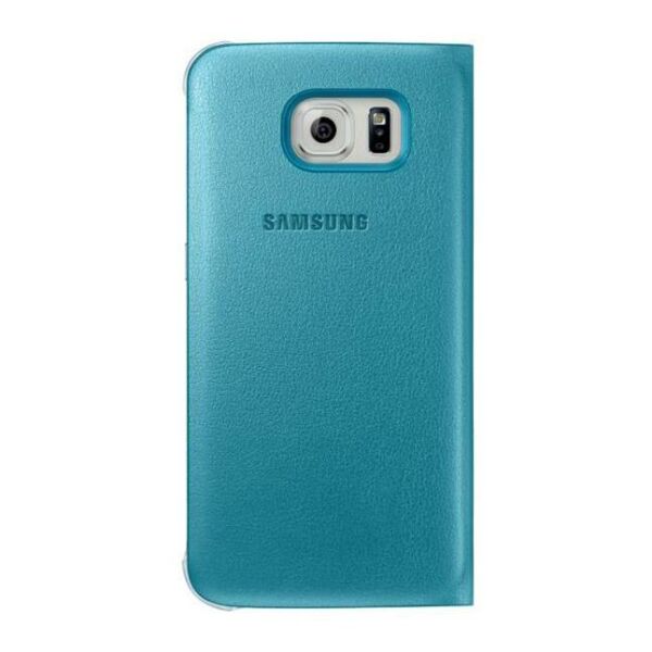 Galaxy S6 ile Uyumlu Flip Wallet (Deri Görünümlü) Mavi EF-WG920PLEGWW (Out)