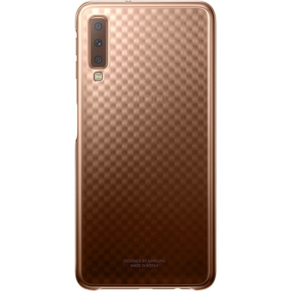 Galaxy A7 (2018) ile Uyumlu Gradation Kılıf Altın EF-AA750CFEGWW