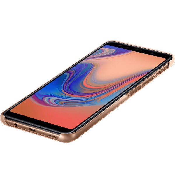 Galaxy A7 (2018) ile Uyumlu Gradation Kılıf Altın EF-AA750CFEGWW
