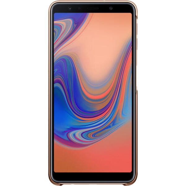 Galaxy A7 (2018) ile Uyumlu Gradation Kılıf Altın EF-AA750CFEGWW