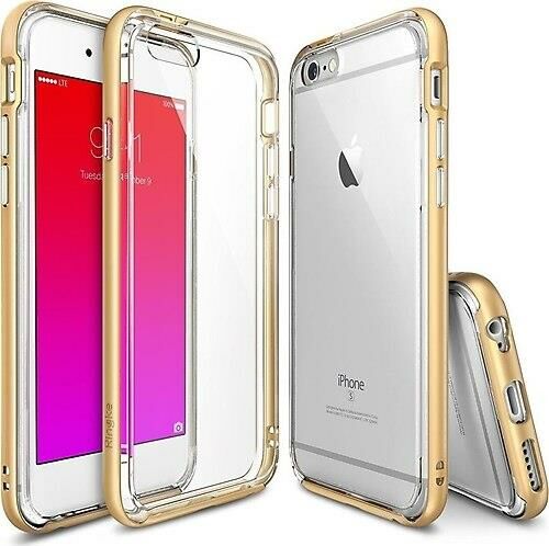 Ringke Frame iPhone 6s/ 6 ile Uyumlu Çerçeveli Bumper Kılıf Royal Gold Extra Tam Koruma