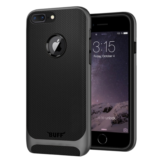 Buff iPhone 7 Plus ile Uyumlu New Armor Kılıf Space Gray