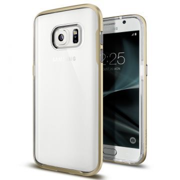 Spigen Galaxy S7 ile Uyumlu Kılıf Neo Hybrid Crystal Champagne Gold