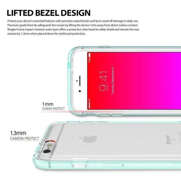 Ringke Frame Frost 6s/ 6 ile Uyumlu Çerçeveli Bumper Kılıf Pink