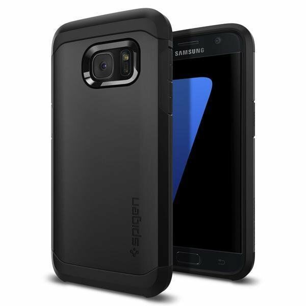 Spigen Galaxy S7 ile Uyumlu Kılıf Tough Armor Black