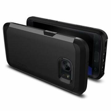 Spigen Galaxy S7 ile Uyumlu Kılıf Tough Armor Black