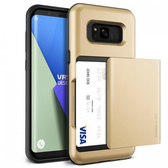 VRS Design Galaxy S8 ile Uyumlu Damda Glide Kılıf Shine Gold