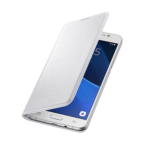 Galaxy J7 ile Uyumlu Flip Wallet Kılıf Beyaz EF-WJ700BWEGWW(Outlet)