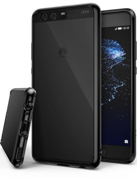 Ringke Fusion P10 ile Uyumlu Kılıf Ink Black TPU Bumper Extra Darbe Emici