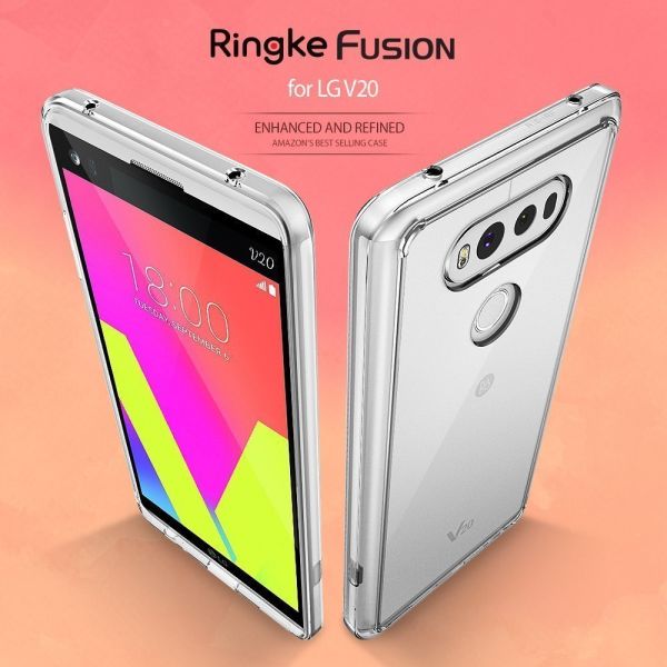 Ringke Fusion V20 ile Uyumlu Kılıf Smoke Black