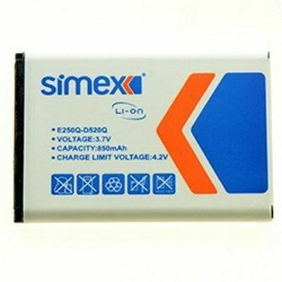 Simex E250 ile Uyumlu Batarya