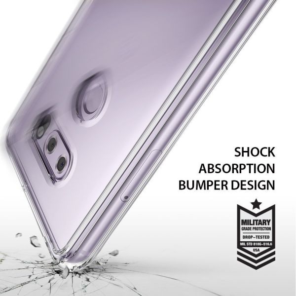 Ringke Fusion V30 ile Uyumlu Kılıf Crystal Clear TPU Bumper Extra Darbe Emici