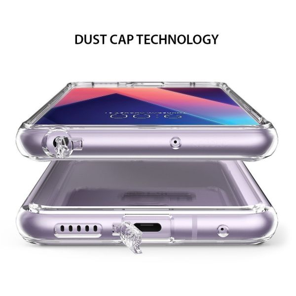 Ringke Fusion V30 ile Uyumlu Kılıf Crystal Clear TPU Bumper Extra Darbe Emici