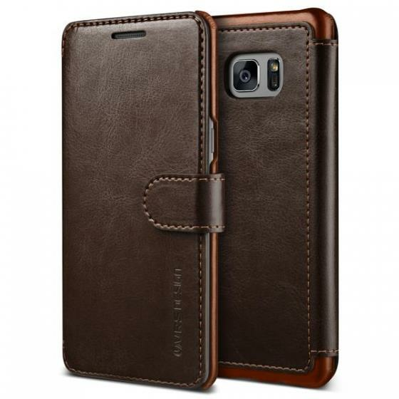 VRS Galaxy Note FE ile Uyumlu Dandy Layered  Kılıf Dark Brown