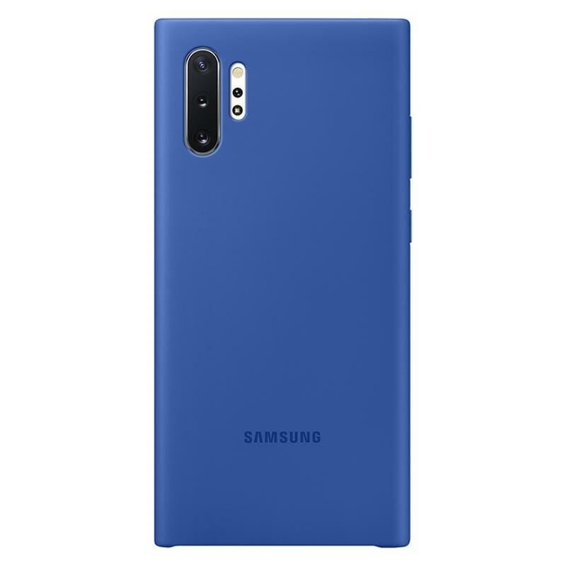 Galaxy Note 10 Plus ile Uyumlu Kılıf Silicone Cover Mavi EF-PN975