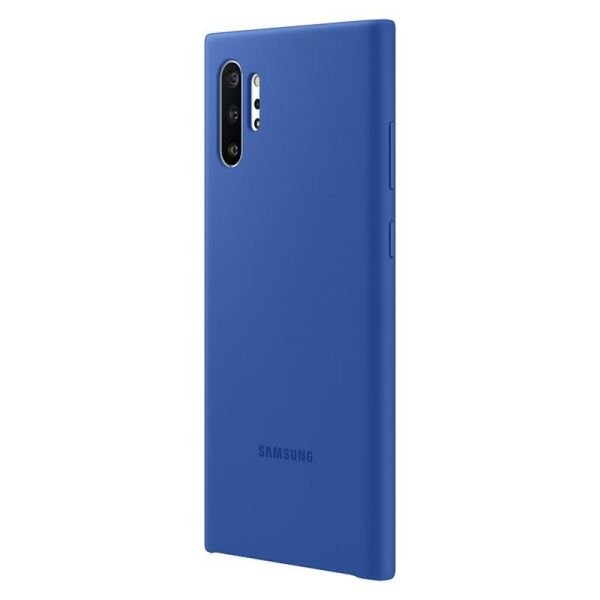 Galaxy Note 10 Plus ile Uyumlu Kılıf Silicone Cover Mavi EF-PN975