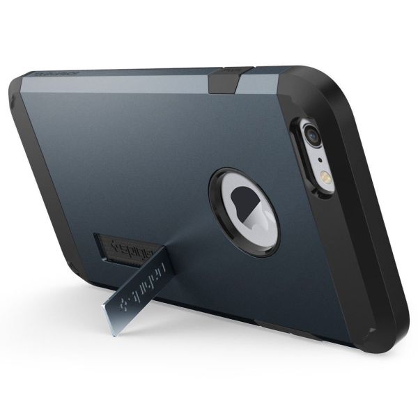 Spigen iPhone 6 Plus/6s Plus ile Uyumlu Kılıf Tough Armor Metal Slate