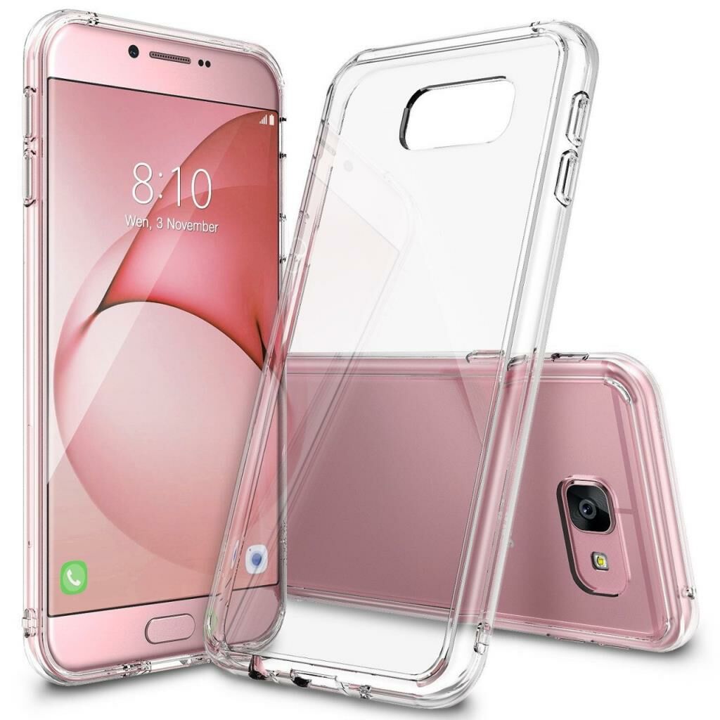 Ringke Fusion Galaxy A8 2016 ile Uyumlu Kılıf Clear TPU Bumper Extra Darbe Emici