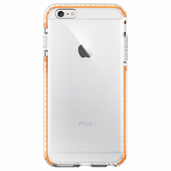 Spigen iPhone 6 Plus/6s Plus ile Uyumlu Kılıf Ultra Hybrid TECH Crystal Orange