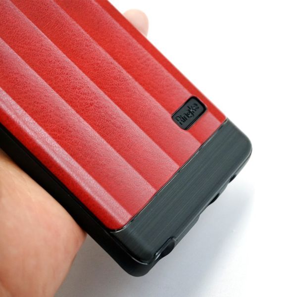 Ringke FlexS Galaxy Note 8 ile Uyumlu KIlıf Blaze Red Premium PU Deri&TPU Kombini Tam Koruma