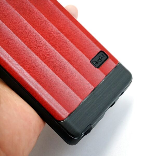 Ringke FlexS Galaxy Note 8 ile Uyumlu KIlıf Blaze Red Premium PU Deri&TPU Kombini Tam Koruma