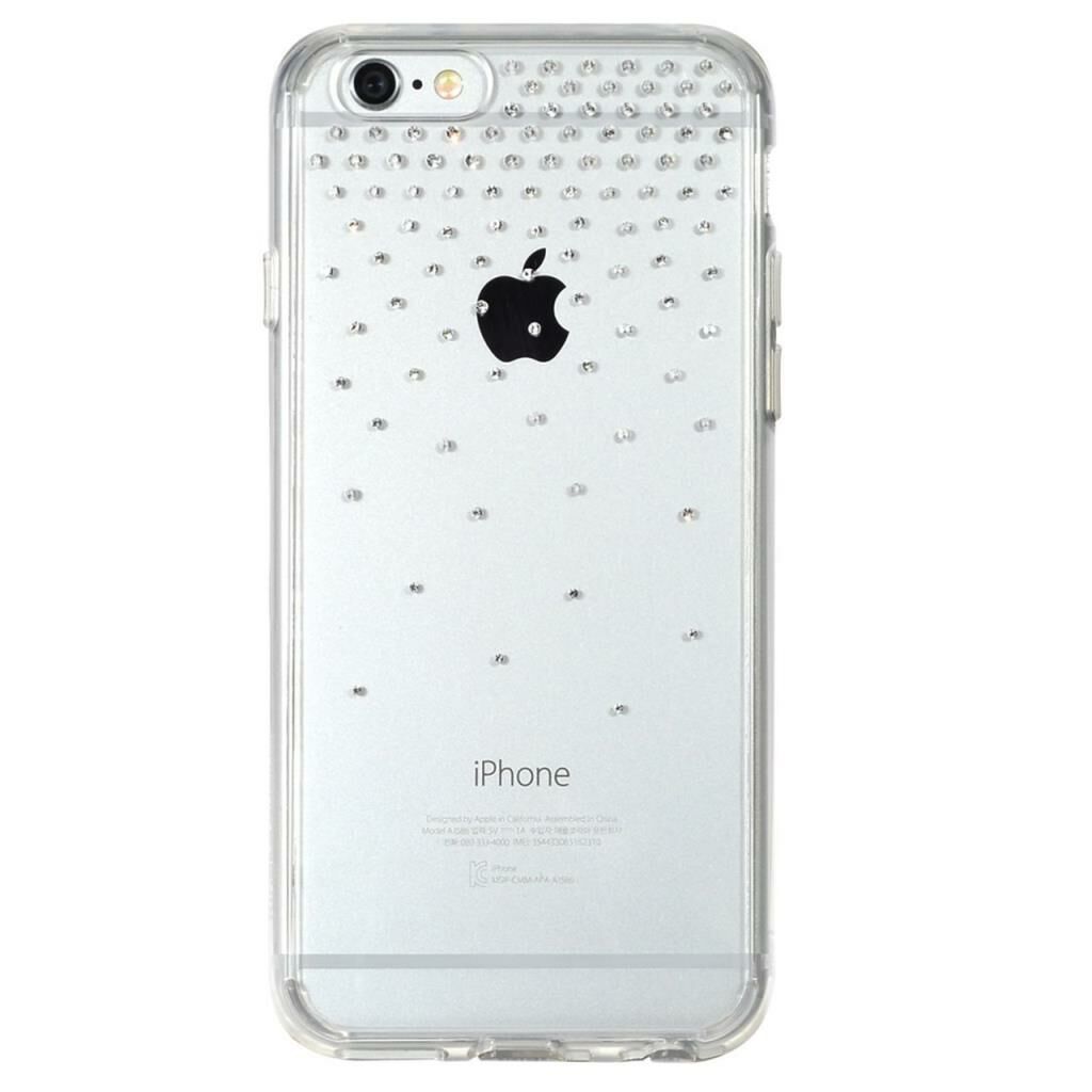 Ringke Noble Fusion iPhone 6s Plus/ 6 Plus ile Uyumlu Taşlı Kılıf Extra Darbe Emici Snow Clear