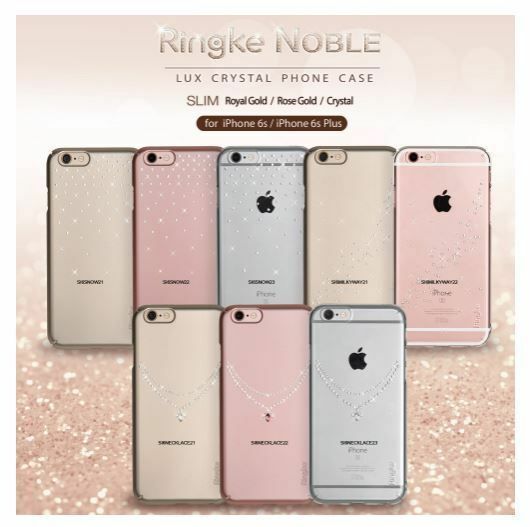 Ringke Noble Fusion iPhone 6s Plus/ 6 Plus ile Uyumlu Taşlı Kılıf Extra Darbe Emici Snow Clear