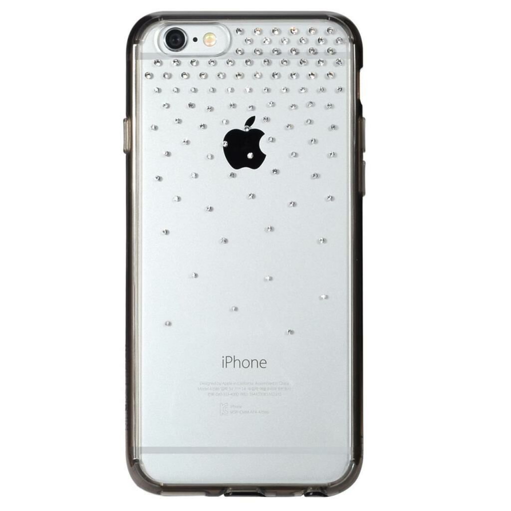Ringke Noble Fusion iPhone 6s Plus/ 6 Plus ile Uyumlu Taşlı Kılıf Extra Darbe Emici Snow Smoke Black