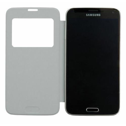 Anymode G900 Galaxy S5 ile Uyumlu View Flip Cover Kılıf Beyaz