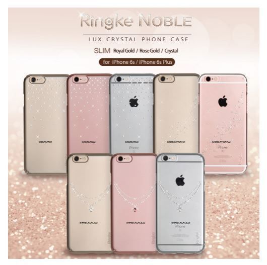 Ringke Noble Fusion iPhone 6s Plus/ 6 Plus ile Uyumlu Taşlı Kılıf Extra Darbe Emici Sun Clear