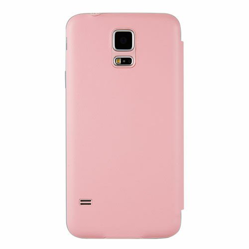 Anymode G900 Galaxy S5 ile Uyumlu View Flip Cover Kılıf Pembe