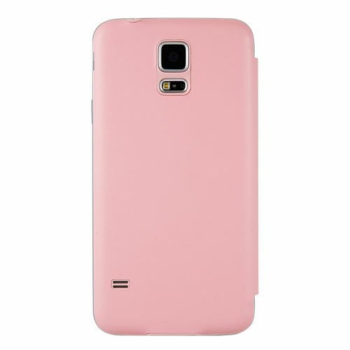 Anymode G900 Galaxy S5 ile Uyumlu View Flip Cover Kılıf Pembe