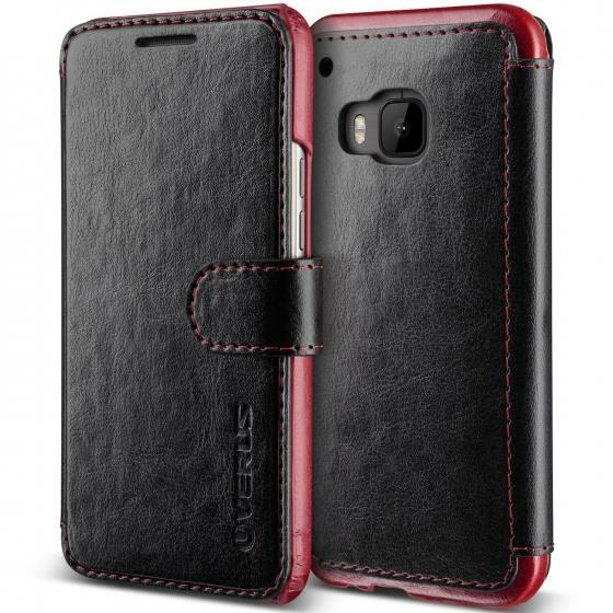 Verus One M9 ile Uyumlu Case Dandy Layered Series Kılıf Black Wine