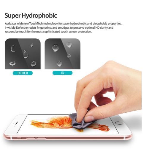 Ringke ID iPhone 6s Plus/ 6 Plus ile Uyumlu Invisible Defender Ekran Koruyucu 3+1